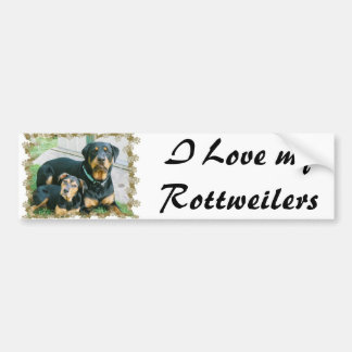 Ik hou van mijn rottweilers bumpersticker