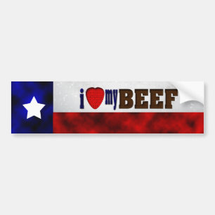 Ik hou van mijn rundvlees bumpersticker