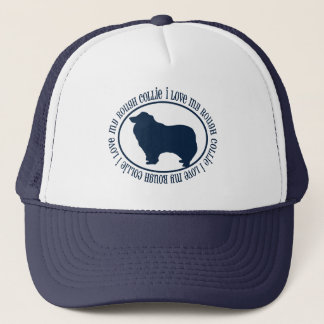 Ik hou van mijn ruwe collie trucker pet