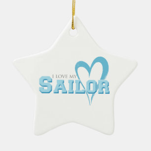 Ik hou van mijn Sailor Keramisch Ornament