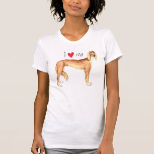 Ik hou van mijn Saluki T-shirt