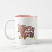 ik hou van mijn schattige beer mok moederdag (Links)