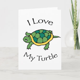 Ik hou van mijn schildpad kaart
