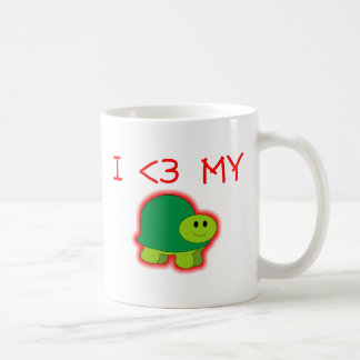Ik hou van mijn schildpad koffiemok