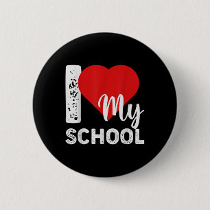 Ik hou van mijn schoolleerkracht leerling eerste d ronde button 5,7 cm
