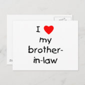 Ik hou van mijn schoonbroer briefkaart (Voorkant / Achterkant)
