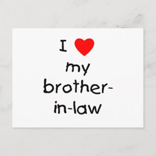 Ik hou van mijn schoonbroer briefkaart