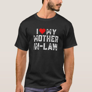 Ik hou van mijn schoonmoeder familie bijpassende h t-shirt