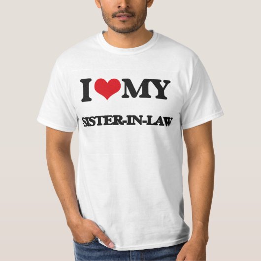 Ik hou van mijn schoonzuster t-shirt (Voorkant)