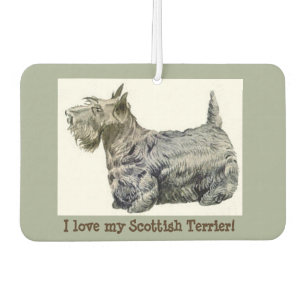 Ik hou van mijn Schotse Terrier! Auto-luchtverfris Luchtverfrisser