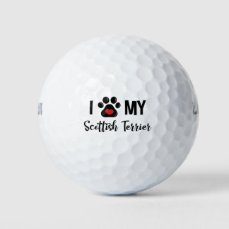 Ik hou van mijn Schotse Terrier Golfballen