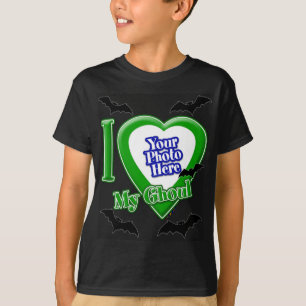 Ik hou van mijn schouder met je foto met vleermuiz t-shirt