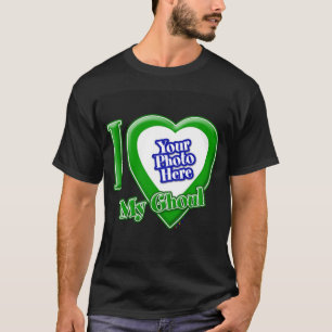 Ik hou van mijn schouder met je foto T-shirt