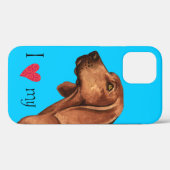 Ik hou van mijn sequbone Coonhound Case-Mate iPhone Case (Achterkant (horizontaal))