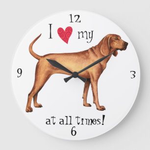 Ik hou van mijn sequbone Coonhound Grote Klok