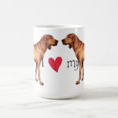 Ik hou van mijn sequbone Coonhound Koffiemok (Center)