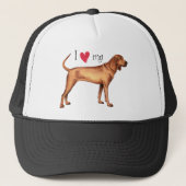 Ik hou van mijn sequbone Coonhound Trucker Pet (Voorkant)