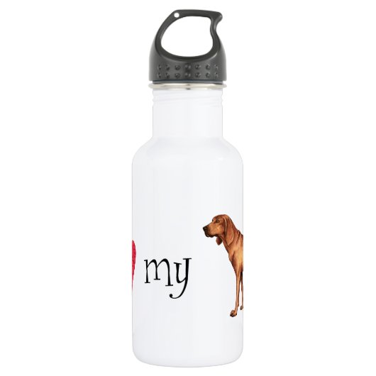 Ik hou van mijn sequbone Coonhound Waterfles (Voorkant)