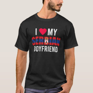 Ik hou van mijn Servische vriendje Valentijnsdag T-shirt