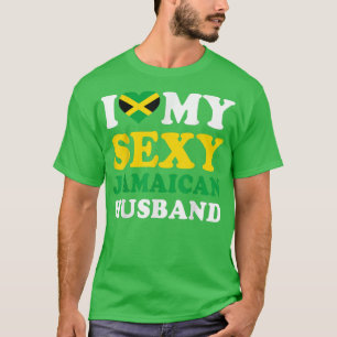 Ik hou van mijn Sey Jamaican Husband Jamaica Wife T-shirt