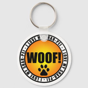 Ik hou van mijn Shar-pei. sleutelhanger