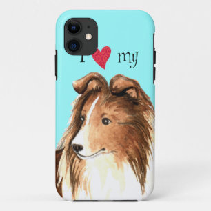 Ik hou van mijn Sheltie iPhone 11 Hoesje