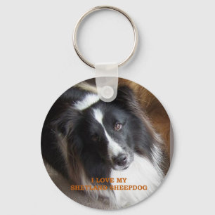 Ik hou van mijn Shetland Sheepdog Sleutelhanger