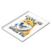 Ik hou van mijn Shiba Inu | Eigenaar hond Notitieboek (Linkerzijde)