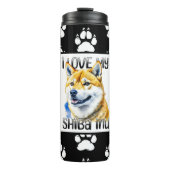 Ik hou van mijn Shiba Inu | Eigenaar hond Thermosbeker (Voorkant)