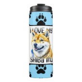 Ik hou van mijn Shiba Inu | Eigenaar hond Thermosbeker (Voorkant)