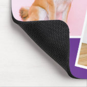 Ik hou van mijn Shiba op twee foto's Muismat (Hoek)