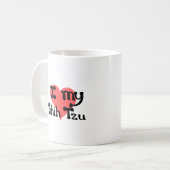 Ik hou van mijn Shih Tzu Koffiemok (Voorkant links)