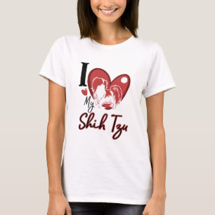 Ik hou van mijn Shih Tzu T-shirt