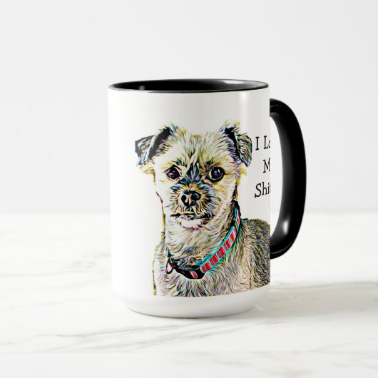 Ik hou van mijn Shitzu Coffee-Mok Mok (Voorkant rechts)