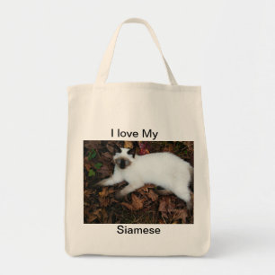 Ik hou van Mijn Siamese, c)kgberry 2010 Organic Ta Tote Bag