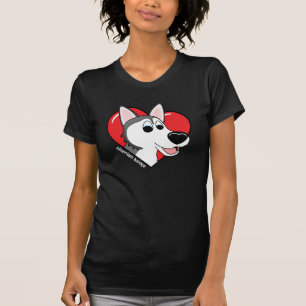 Ik hou van mijn Siberian Husky Dark T Shirt