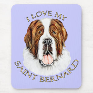 Ik hou van mijn Sint Bernard Muismat