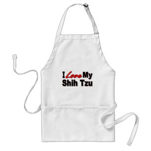Ik hou van mijn sjiitische Tzu Apron Standaard Schort