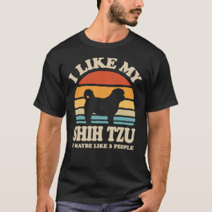Ik hou van mijn sjiitische Tzu en misschien als 3 T-shirt