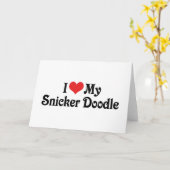 Ik hou van mijn Snicker Doodle Kaart (Gele Bloem)