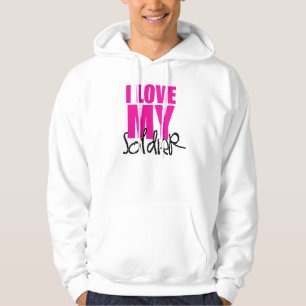 Ik hou van mijn soldaat Hoodie