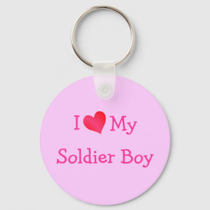 Ik hou van mijn Soldier Boy Sleutelhanger