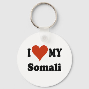 Ik hou van mijn Somalische kat Merchandise Sleutelhanger