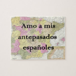 Ik hou van mijn Spaanse Ancestoren Aangepaste pu Legpuzzel
