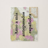 Ik hou van mijn Spaanse Ancestoren | Aangepaste pu Legpuzzel (Verticaal)