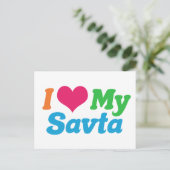 Ik hou van mijn spaargeld briefkaart (Staand voorkant)