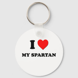 Ik hou van Mijn Spartan Sleutelhanger
