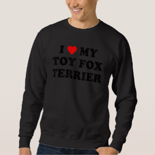 Ik hou van mijn Speelgoed Fox Terrier Dog retro d Trui