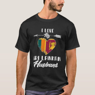 Ik hou van mijn Sri Lanka Husband Sri Lanka T-shirt