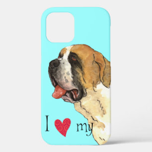 Ik hou van mijn St. Bernard iPhone 12 Hoesje
